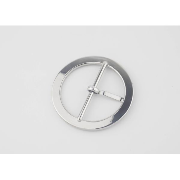 Central Heel Bar Belt Pin Buckle Nickle Color Fashion Design For Women'S Belt