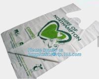 el bolso biodegradable de la maicena, el bolso de la basura del perro, el bolso abonable para el hogar y la comunidad, aduana de la cocina imprimieron los comp plásticos