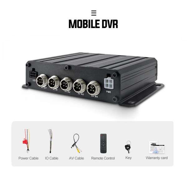 Compact Size 4G Network Mobile DVR Designed for Remote Monitoring and Real Time Video Transmission in Commercial Vehicle Fleets