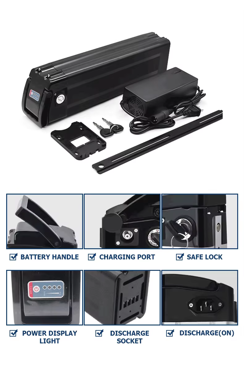 Custom Electric Vehicle Battery Packs 24V 36V 48V 52V 60V 72V 8Ah - 30Ah E Bike Lithium Battery Pack