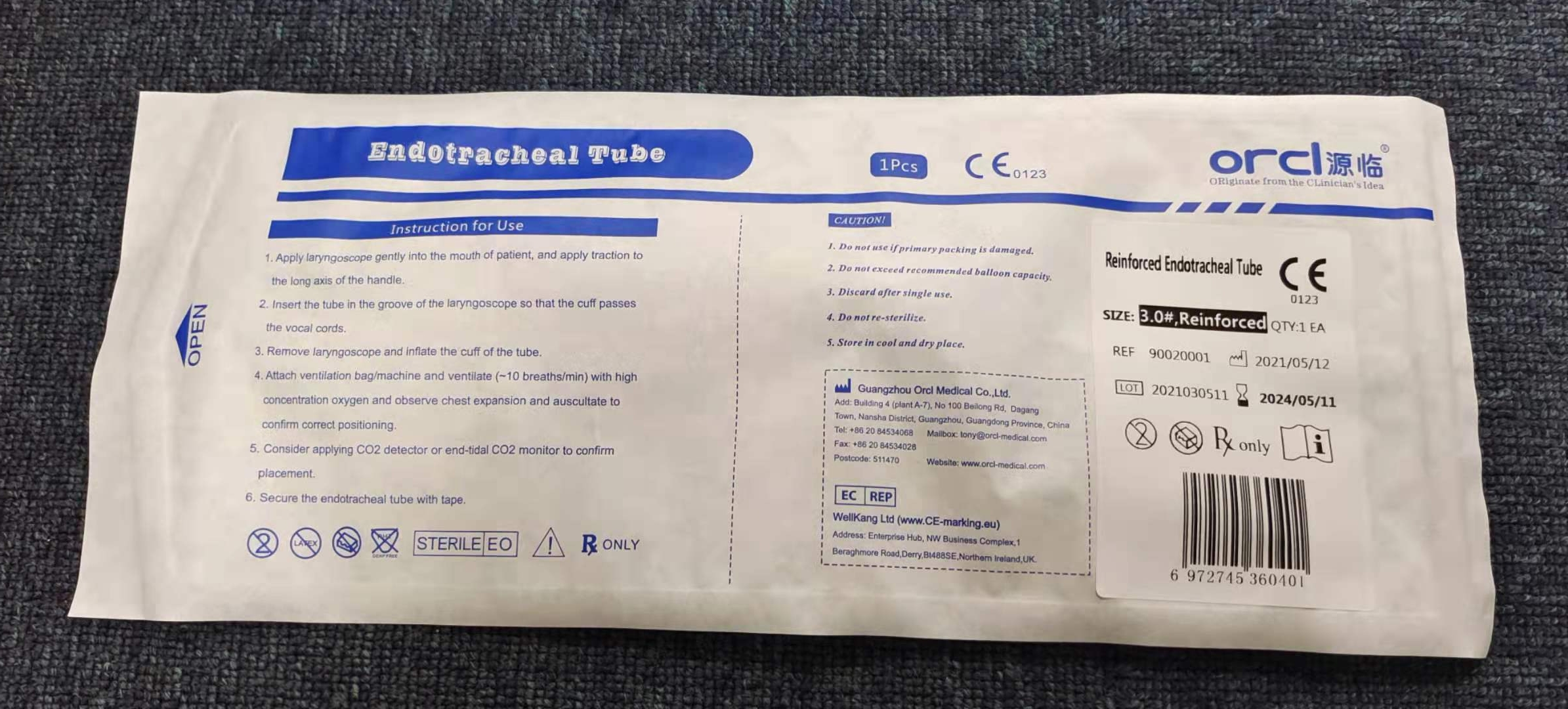 Высокий объем низкого давления медицинская ПВХ эндотрахеальная трубка заводская цена