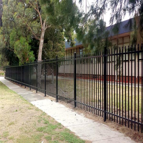 Home Decorative Picket Fencing Black Wrought Iron Steel