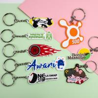 Chaves personalizadas de borracha macia 2d 3d silicone chaveira de PVC macia
