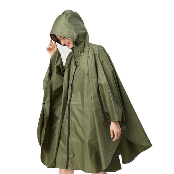 Breathable Adult Raincoat Poncho Conventional Size Suitable for Both Men and Women