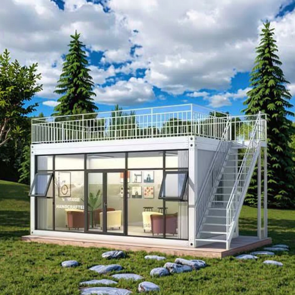 Modular Tiny  House  Prefab Flat Pack Shipping Container House  Hotel Mobile Room Made Steel Frame Sandwich Office Shop Workshop