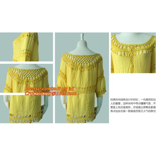 Knitted, Crocheted, Tassel, wear, tops, Cover Ups, Dress Tops, tassel, knitted, Boho