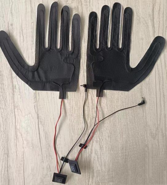 Custom 7.4V Heating Pad for gloves with DC 3.5x1.35mm plug