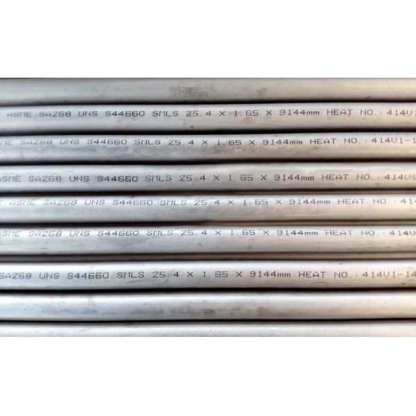 Супер Ферритик трубопровод конденсатора трубок нержавеющей стали УНС С44660