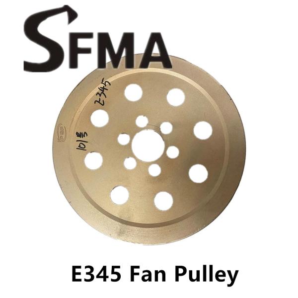 Iron OD266 8 Groove Pump E345 Engine Fan Pulley