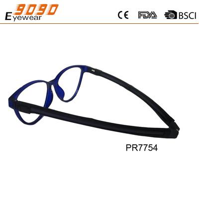 Fashionable reading glasses ,plastic temple can extend and magnetic hanging neck eyewear