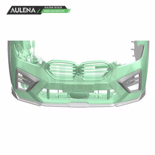 SUV Bmw X6 Body Kit Carbon Fiber X6M Front Bumper Lip Splitter Spoiler Side