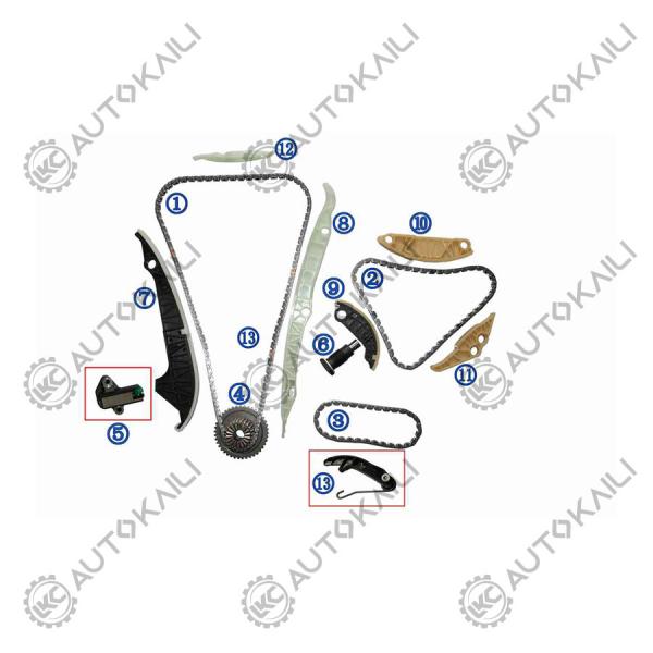 Timing Chain Kit For AUDI/VW EA888(3rd and half) AUDI A4 (8K2 B8)1.8/2.0 A5 (8T3) 1.8/2.0 TFSI 15-  06K109158AD 8*170
