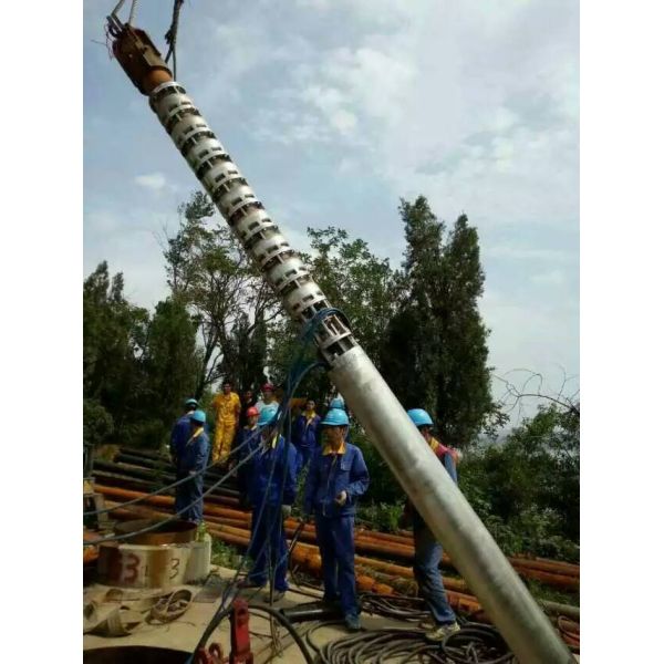 Big Size Stainless Steel Submersible Well Pump With Large Flow Rate Electric Power
