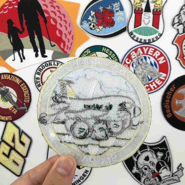 Laser Cut 3in Embroidery Michigan Iron On Patch Twill For Sports