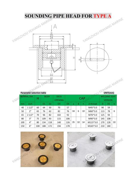 Design Standards-CB/T3778 Sounding Tube Cap Sounding Pipe Cap Sounding Head Cap Sounding Pipe Head Assembly