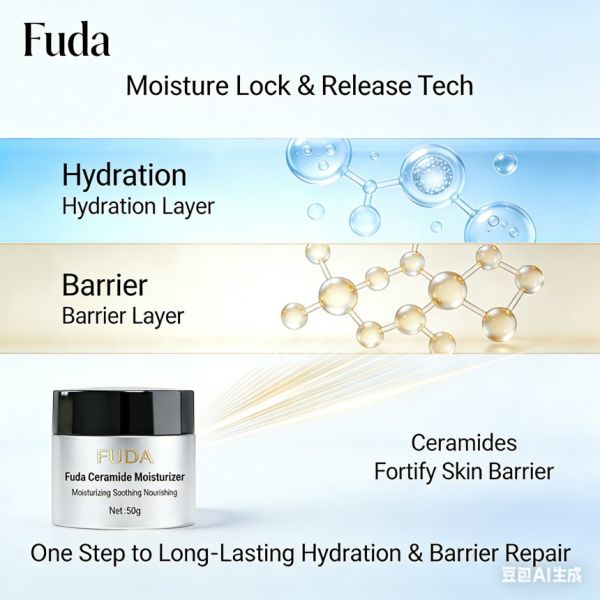 Ceramide Moisturizing Cream，Long-Lasting Moisture-Locking Hydrating & Repairing Cream