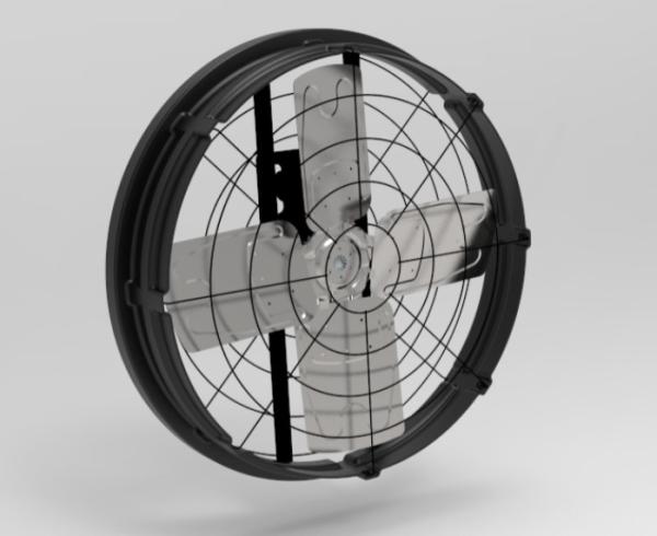 38''Panel Fan 300W 380-480V Double Layer PE Frame 27300m3/h Airflow