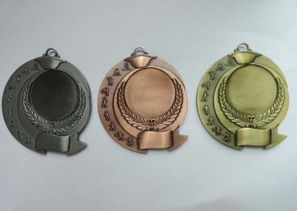 Zinc Alloy Antique Gold Plated 3D Die Cast Military, Sport, Awards Medals without Enamel