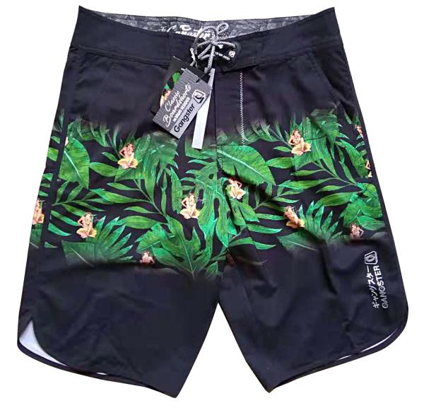 manufacturer wholesale custom fashion swimming pants men's board shorts elastic waistline boys beachwear trousers F420 2