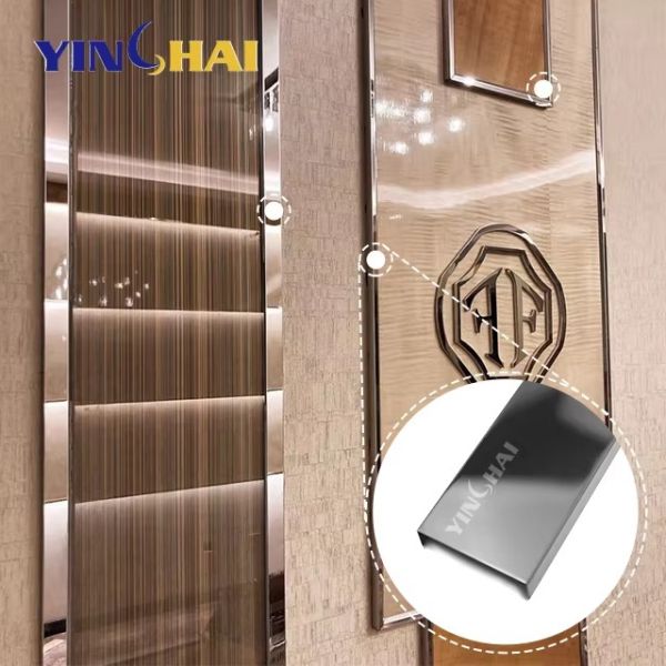 U Channel 304 Stainless Steel Edging Strip For Kitchen Floor Corner Decoration