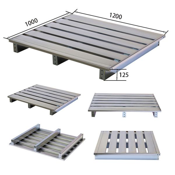 B38 Heavy Duty Stackable Galvanized Steel Pallet Bulk Steel Pallets Industrial Steel Pallet