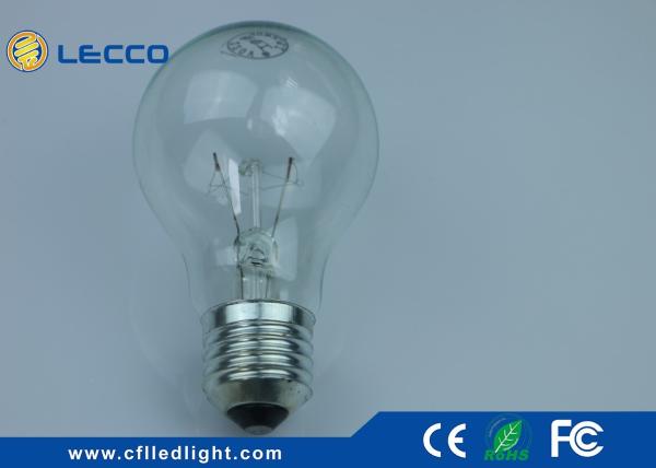 Low Watt Incandescent Light Bulb 40 Watt Power , Traditional Light Bulbs E27