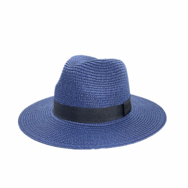 Sun Protection Beach Hat Panama Straw Material Adult Size 56-58cm Ideal for Men and Women