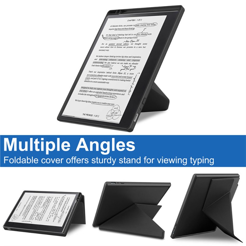 Laudtec Built-in 2-Way Stand SleepCover Case for BW eReader Smart Wake/Sleep Cover Flip Case for Kobo Elipsa 2e