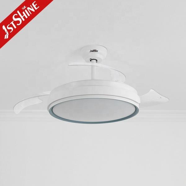 Design Contemporâneo Ventilador de Tecto LED de 5 Velocidades com Láminas Escondidas