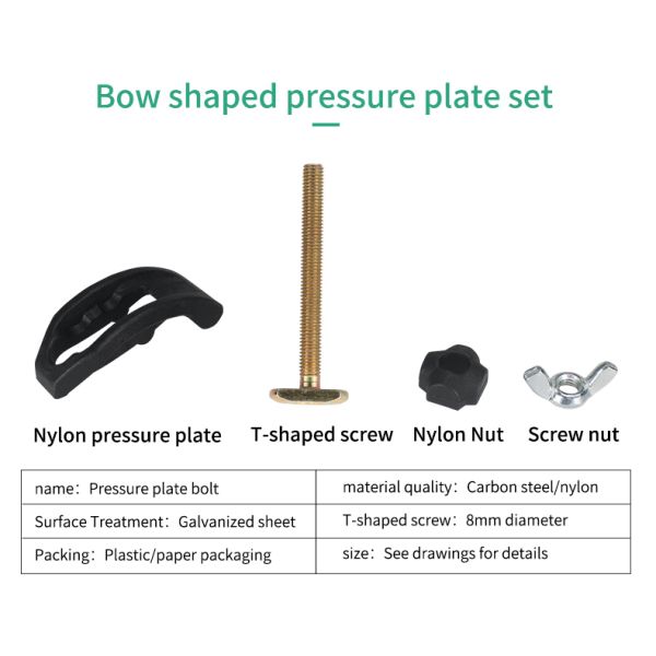 Abrazaderas de carpintería de tamaño personalizado, placa de prensa de hierro, hoteles, abrazaderas de barra de acero