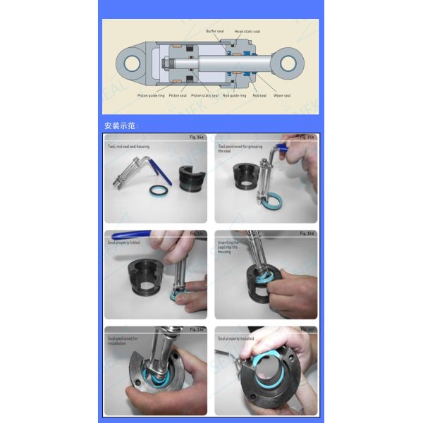 26mm Hydraulic Cylinder Rod Seals Installer Tool Tie Rod Seal