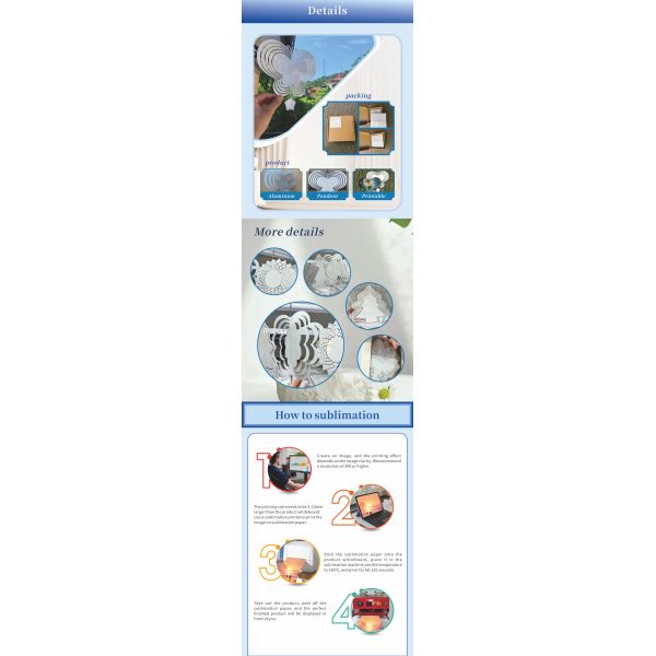 Wholesale butterfly Shape Sublimation Wind Spinners Blanks with Tail Double Side Printing 8inch 3d Wind Spinner for Home Decor