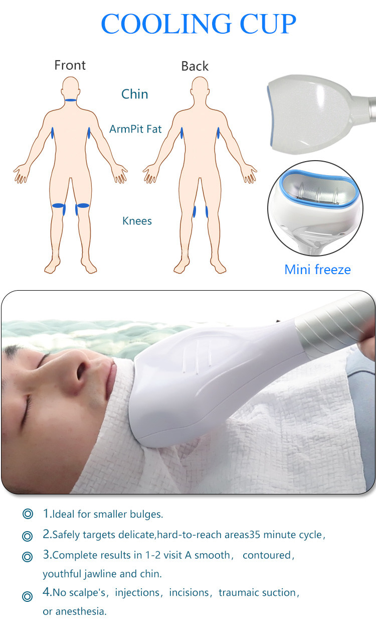 5 в 1 теле замерзая машины 360 Cryotherapy жирные крутом ваяя уменьшающ 650nm
