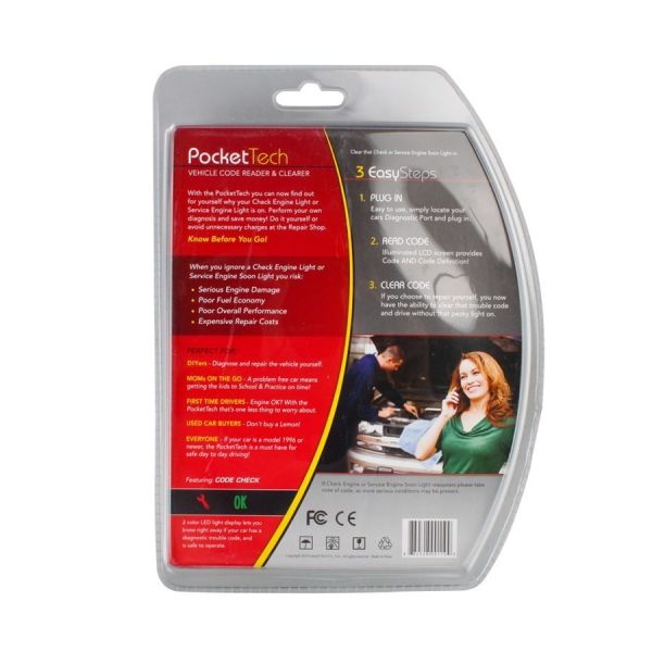 Launch Pocket Tech Code Reader OBDII Code Reader Scanner Portable Device