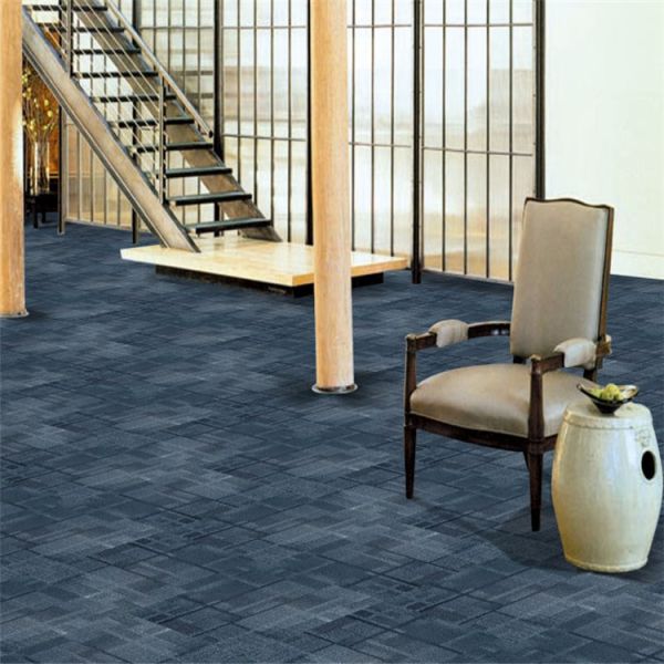 Loop Pile Construction Carpet Tiles Super September PVC Backing 50x50 PP Carpet Floor