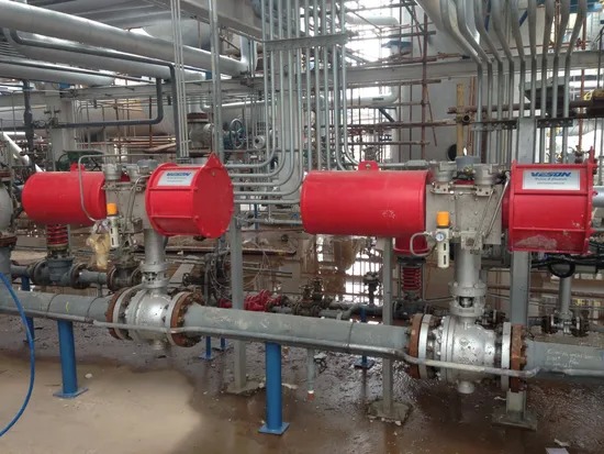 Heavy Duty Scotch Yoke Pneumatic Actuator for Oil & Gas Project Ball Valves with Spring Return