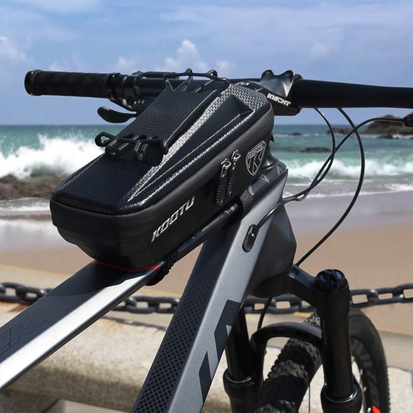 Accesorios de la bici y del ciclo de KOOTU, certificación impermeable del CE del bolso del tubo del top de la bicicleta