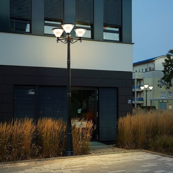 8W 18W 28W 45W Energy Saving Solar Garden Lamp Rust Proof Aluminum Solar Flower Lights