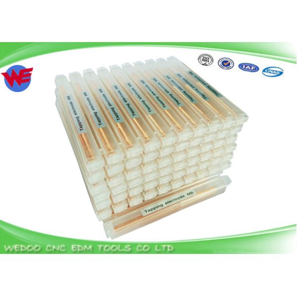 Alta precisión M6 EDM que rosca el hilo del cobre de los electrodos que golpea ligeramente la echada fina de 0.75m m