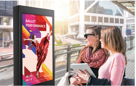 55 Inch Menu Boards Outdoor Lcd Advertising Display FHD 1920x1080