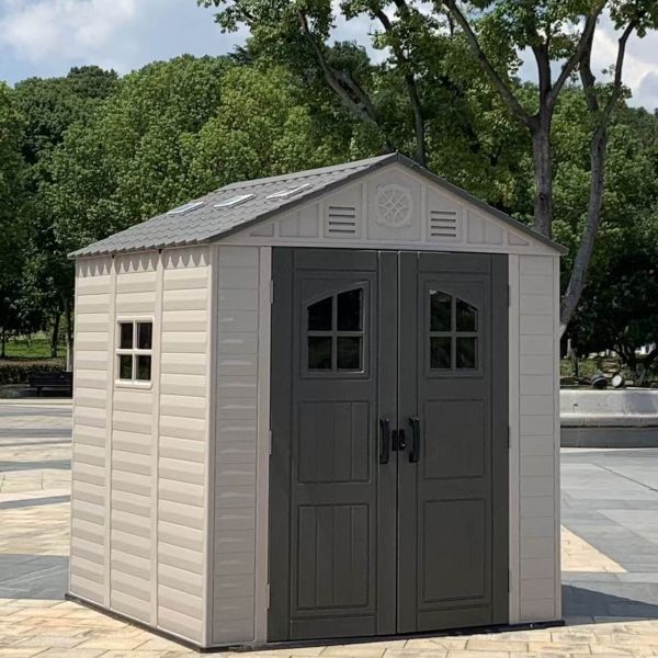 Powder Coated Prefab Plastic Storage Building Outdoor Plastic Storage Containers OEM