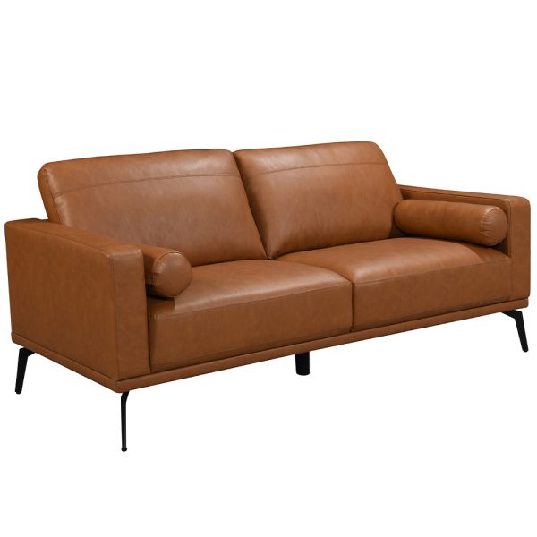 Nontoxic Sectional Modern Leather Sofa Multifunctional For Living Room