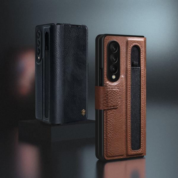 Funda de couro à prova de choque Nillkin Aoge Samsung Galaxy Z Fold 3 5G