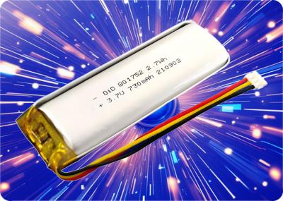 OiD801752N750 3.7V 750mAh 1C Discharge 500 Cycles Pet Li-ion Battery