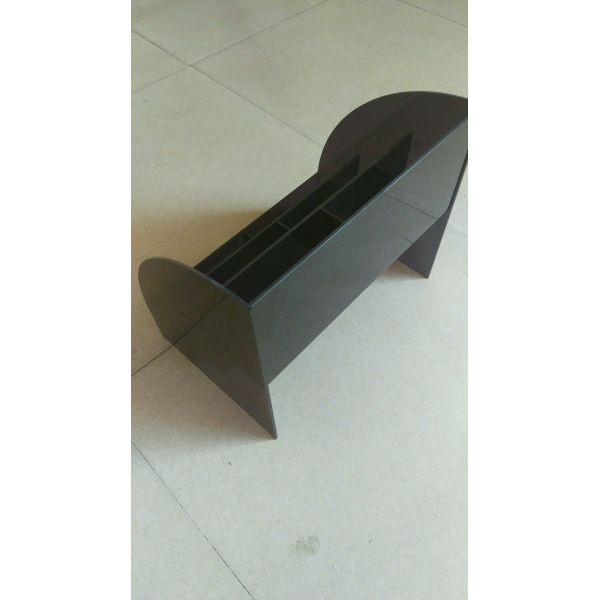 Black 3- Tier Tabletop Acrylic Nail Polish Display Holder Rack Organizer Plexiglass Cosmetic  Stand