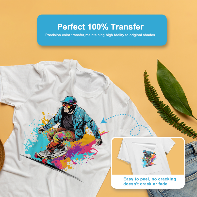 FCOLOR  Custom A4 A3 A3+ Dtf Paper Transfer Pet Film Sheets DTF Film for Dtf Printer Transfers Printing Machine I3200 Xp600
