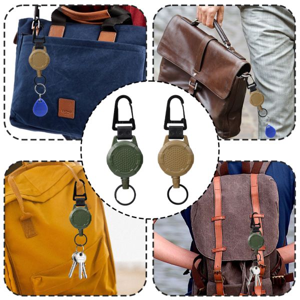 Deyi Badge Reel  Heavy Duty Metal Retractable Keychain