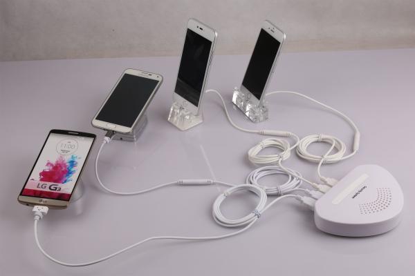 Comer 8 Ports Intelligent Mobile Phone Battery Holder Security Anti-Theft acrylic stand