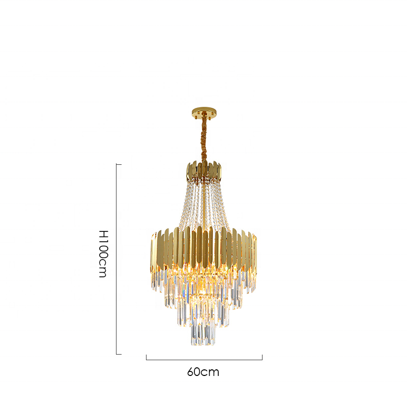 Люстра нордического причудливого современного украшения Кристл привесного светлого домашнего роскошная