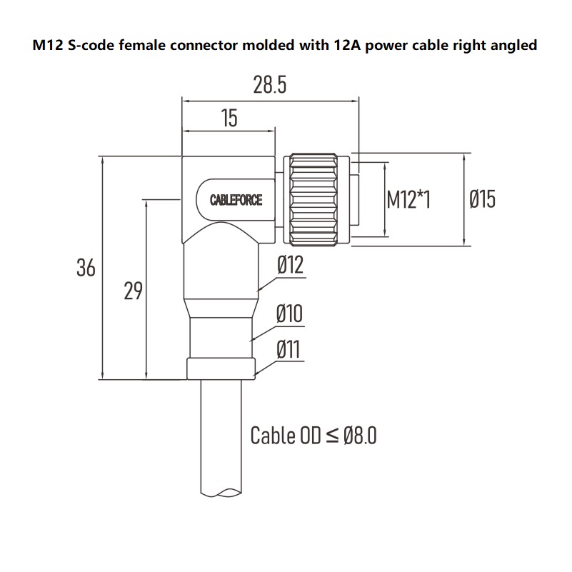 IP67 IP68 IP69K M12 s закодировало винт анти- вибрации соединителя запирая